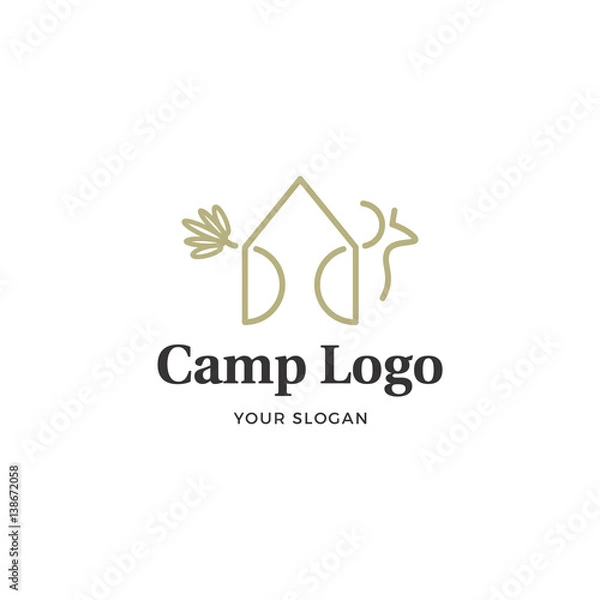 Fototapeta Camp logo