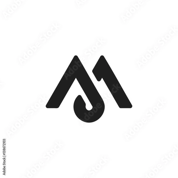 Fototapeta Letter M logo