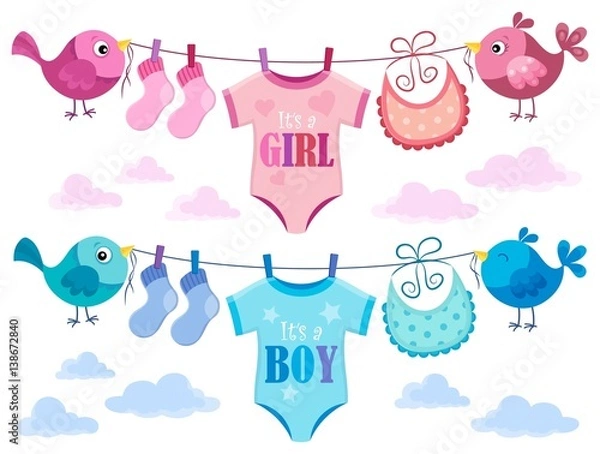 Fototapeta Is it a girl or boy topic 3