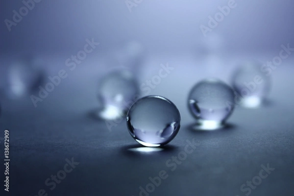 Fototapeta Transparent balls. Abstraction.