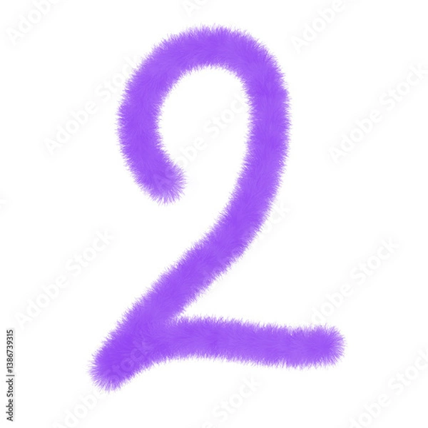Obraz Purple furry number two