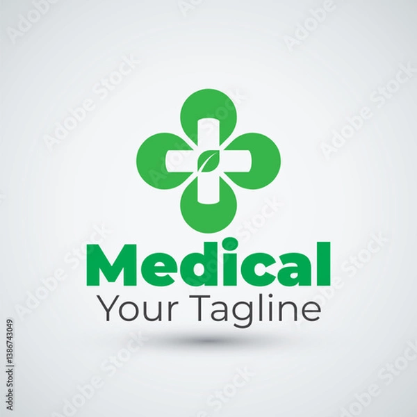 Fototapeta Modern Medical Logo Health Icon Vector Logo Design
