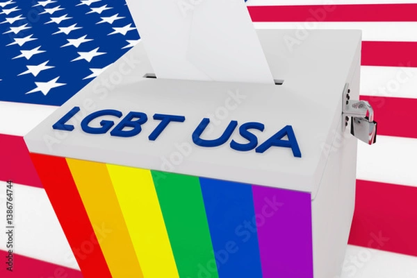 Obraz LGBT USA concept