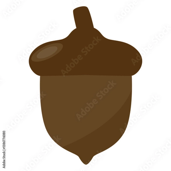 Fototapeta Thanksgiving Day Element. Isolated on White Background. Vector Cartoon Illustration.