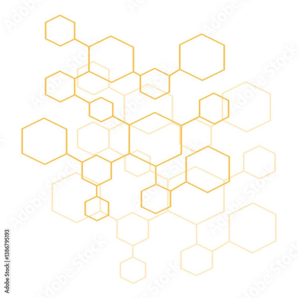 Fototapeta abstract hexagon background