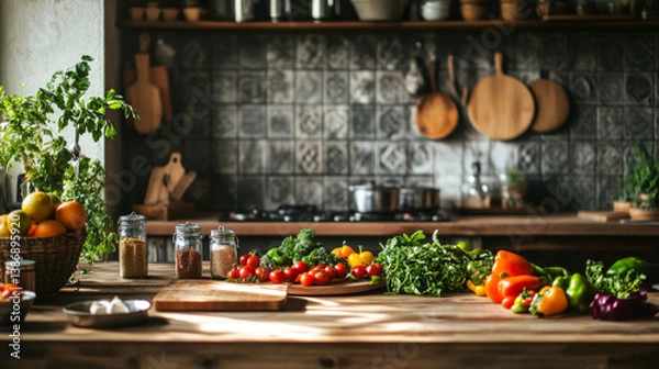Fototapeta Kitchen & Food Photography captures the artistry and atmosphere of culinary spaces and the dishes within them.