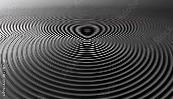 Fototapeta Abstract ripples on gray surface