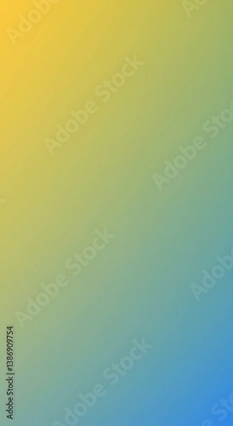 Fototapeta Serene summer sunset hues evoke feelings of calm and tranquility, transitioning smoothly from warm yellows to cool blues.