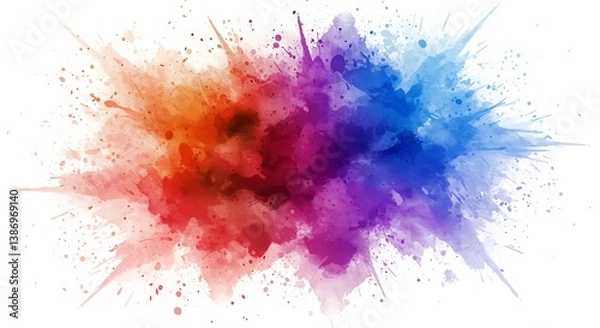 Fototapeta Chromatic Explosion AI Generated