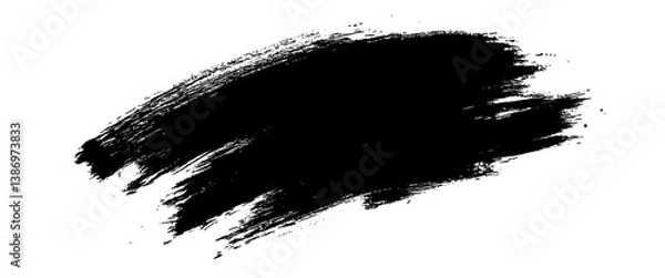 Obraz Vector brush stroke decorative grunge design banner background.