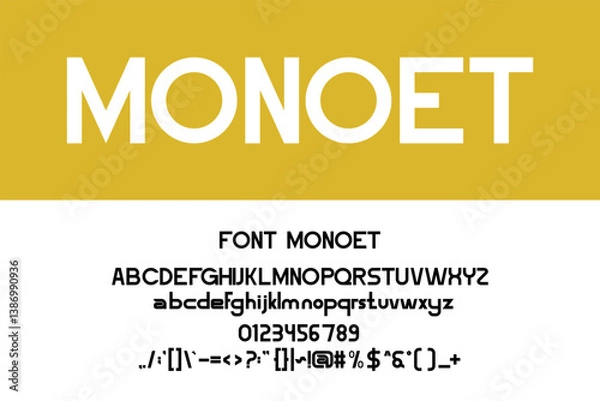 Obraz Font Monoet