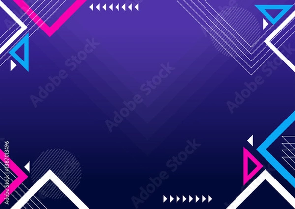 Fototapeta background magenta blue purple triangle stacked gradient simple