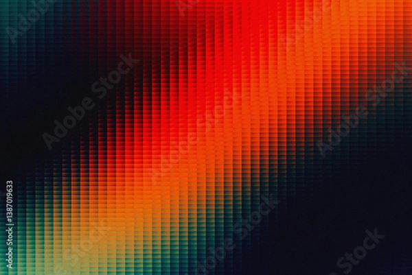 Fototapeta Abstract Gradient Ribbed Glass Background