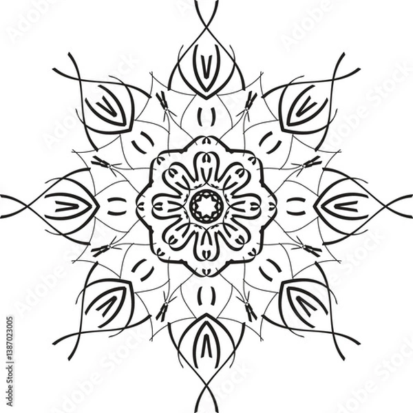 Fototapeta mandala design, mandala design idea, mandala design vector, mandala sample