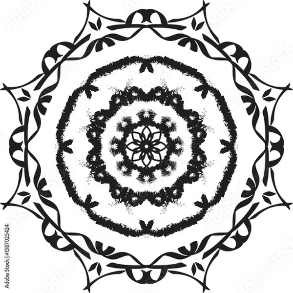 Fototapeta mandala design, mandala design idea, mandala design vector, mandala sample