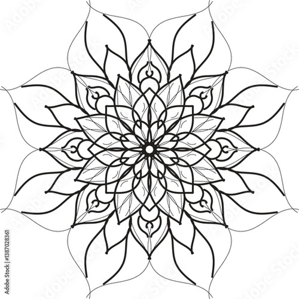 Fototapeta mandala design, mandala design idea, mandala design vector, mandala sample