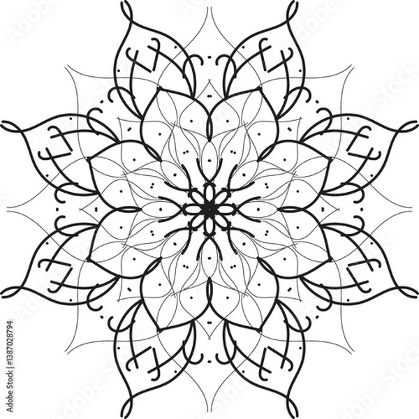 Fototapeta mandala design, mandala design idea, mandala design vector, mandala sample