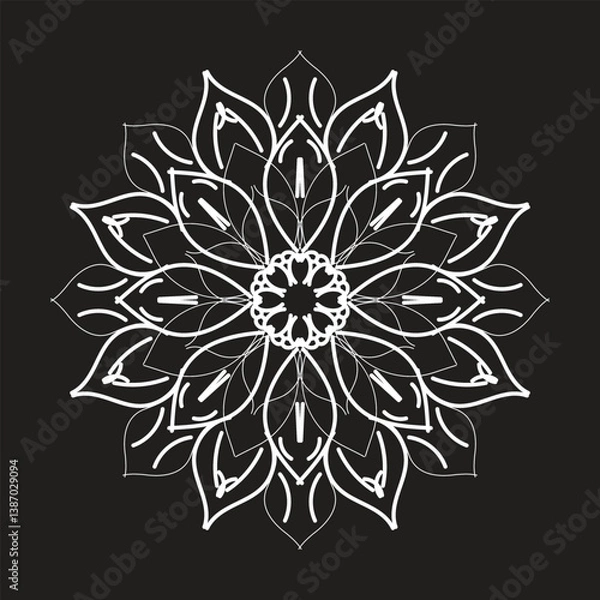 Fototapeta mandala design, mandala design idea, mandala design vector, mandala sample