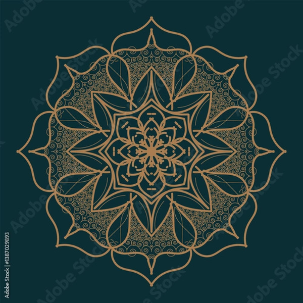 Fototapeta mandala design, mandala design idea, mandala design vector, mandala sample