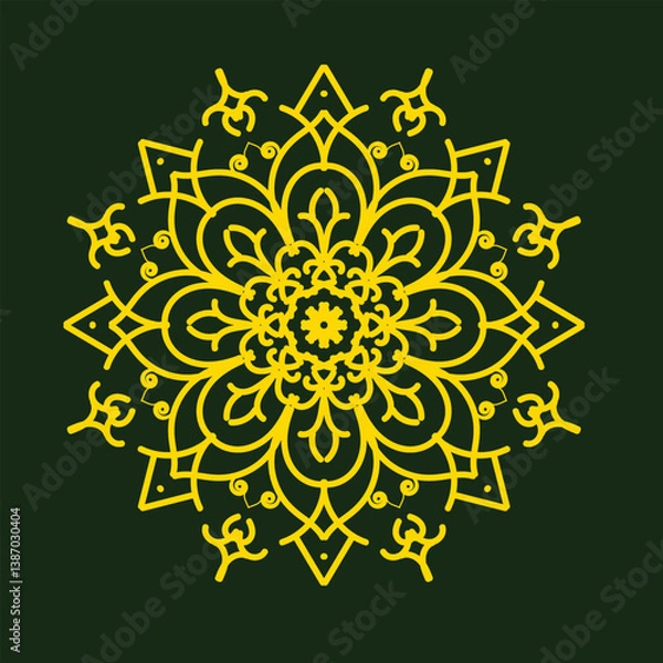 Fototapeta mandala design, mandala design idea, mandala design vector, mandala sample