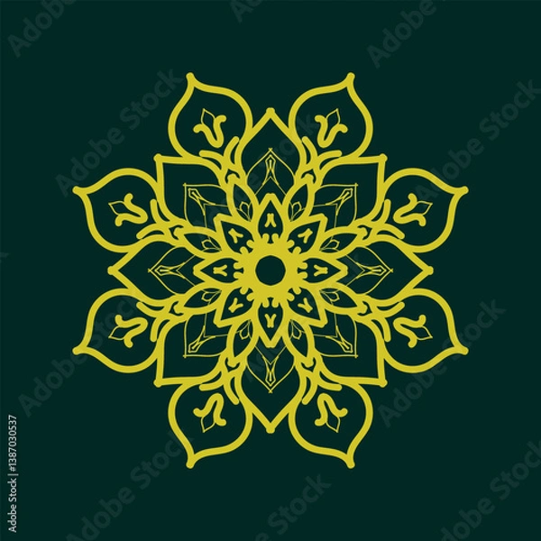 Fototapeta mandala design, mandala design idea, mandala design vector, mandala sample