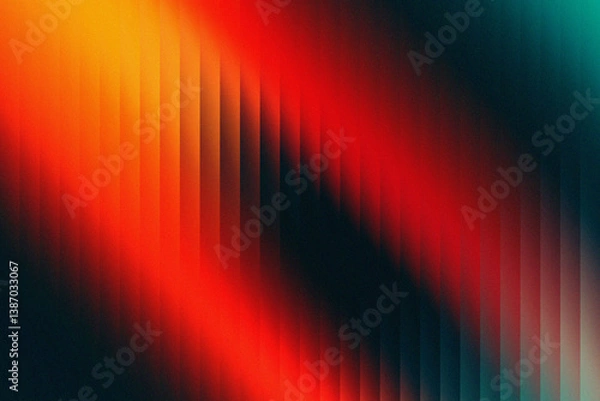 Fototapeta Abstract Gradient Ribbed Glass Background