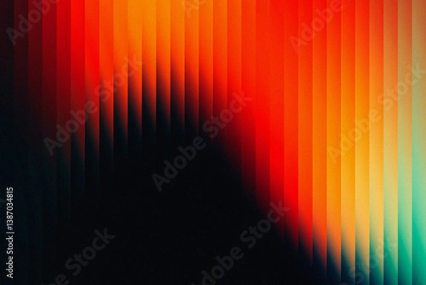Fototapeta Abstract Gradient Ribbed Glass Background