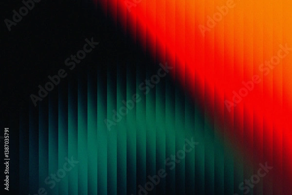 Fototapeta Abstract Gradient Ribbed Glass Background