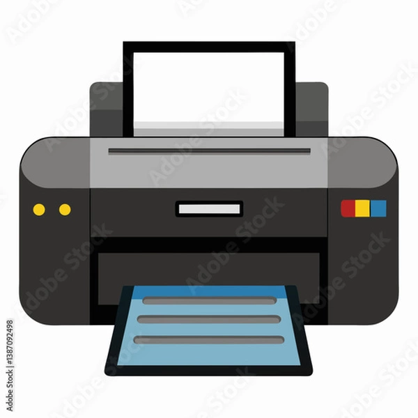 Fototapeta printer icon isolated on white