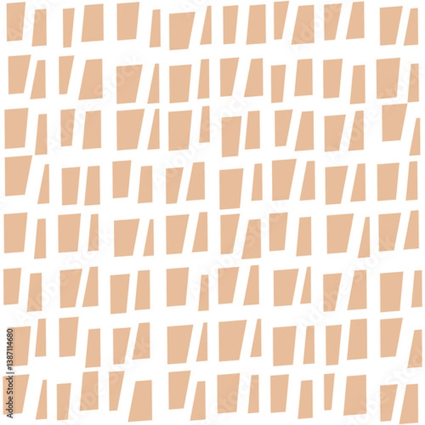 Obraz Abstract animalistic seamless pattern with rectangle. Geometric print with minimalist geometrical figure.