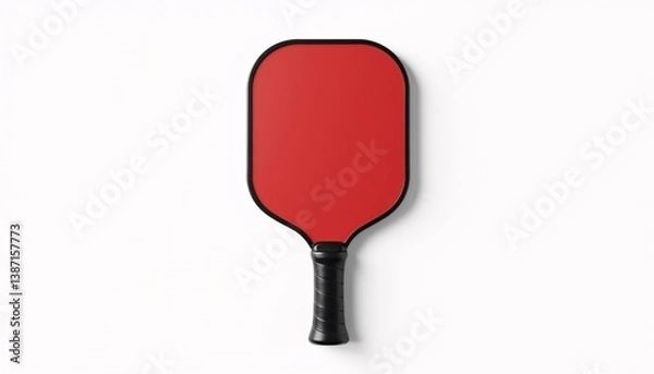Fototapeta "Isolated pickleball paddle on clean white background, product photography, high detail, no text." - 1