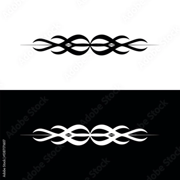 Obraz black and white abstract background vector