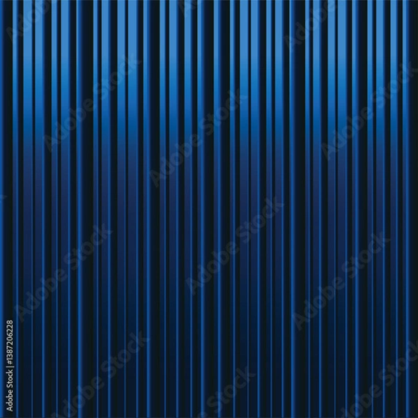 Fototapeta Abstract background featuring Blue vertical gradient stripes and lines. This design is suitable for backgrounds, posters, postcards, cards, banners, and covers.