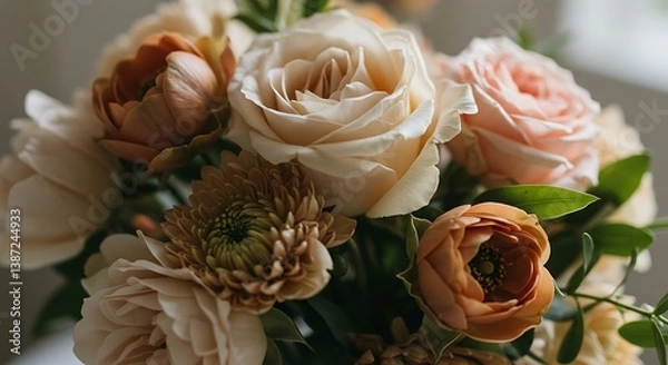 Fototapeta Earth Tones Embrace AI Generated