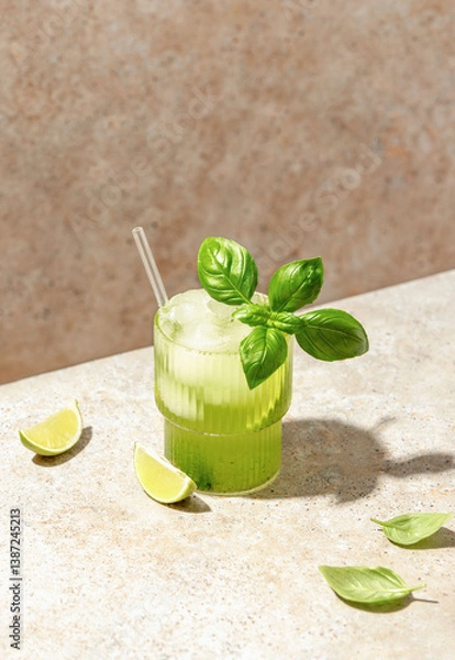 Obraz Basil smash cocktail