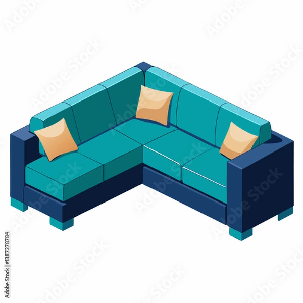 Obraz sofa isolated on white