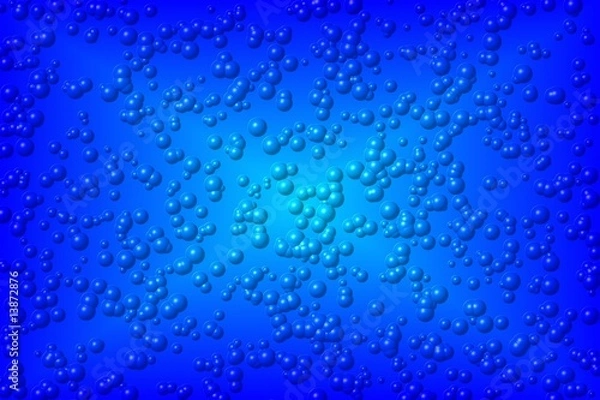 Obraz Hintergrundbild - Blasen - Blau