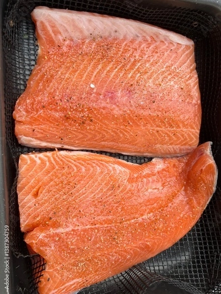 Obraz fresh salmon fillet