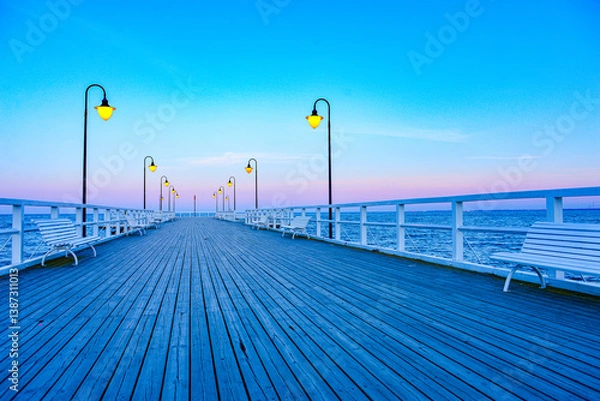 Fototapeta Sunset at the Baltic Sea