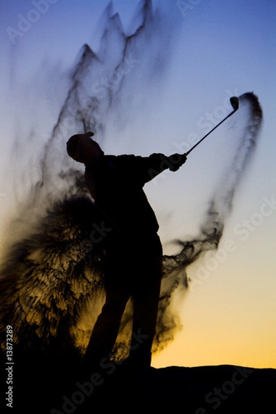 Fototapeta Golf Silhouette