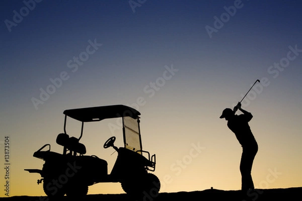 Obraz Golf Silhouette