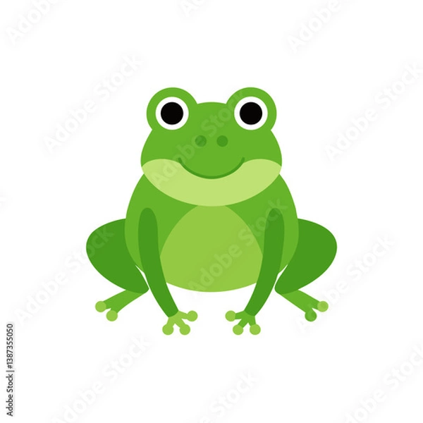 Obraz frog on white background