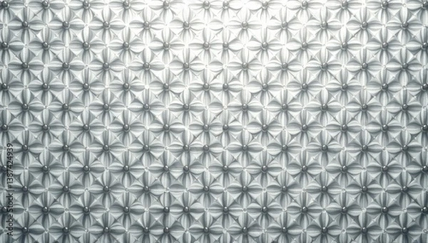 Obraz Subtle grayscale repeating geometric motif, clean lines , background, subtle