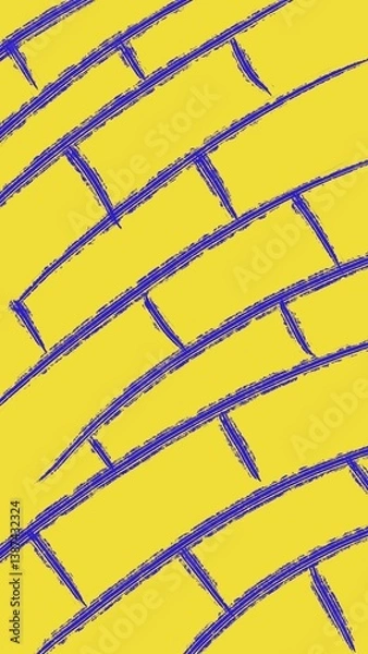 Obraz grunge striped brick wall background hand artwork