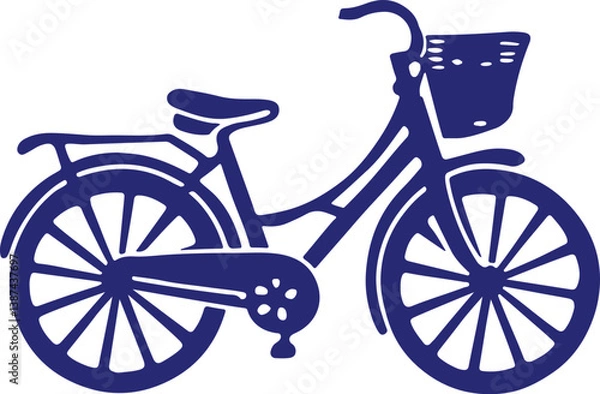 Fototapeta vintage bicycle vector