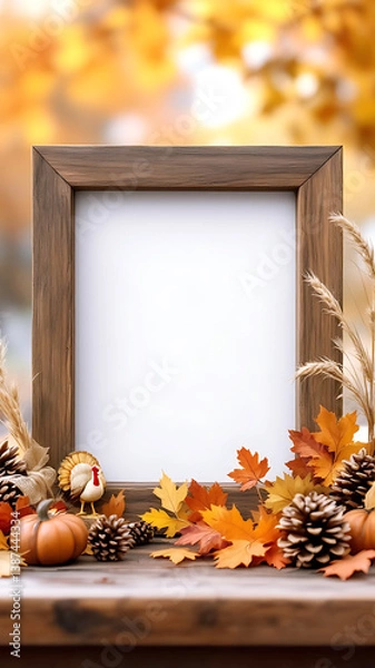 Obraz Thansgiving autumn frame