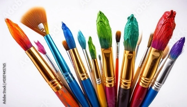 Obraz brushes and paints