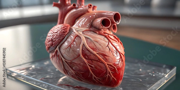 Obraz Human Heart on Table