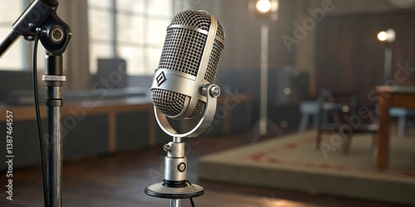 Obraz Microphone with Wire