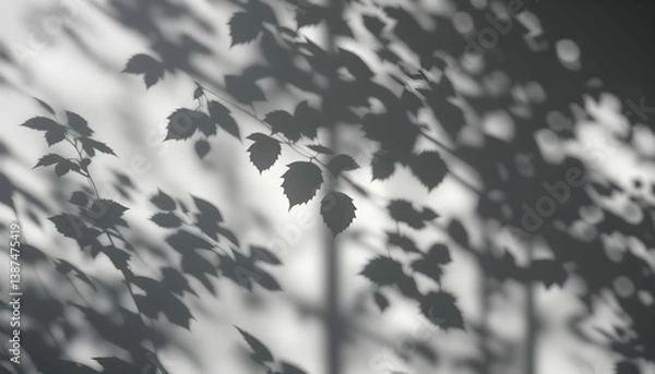 Obraz  Nature's Shadows on Wall